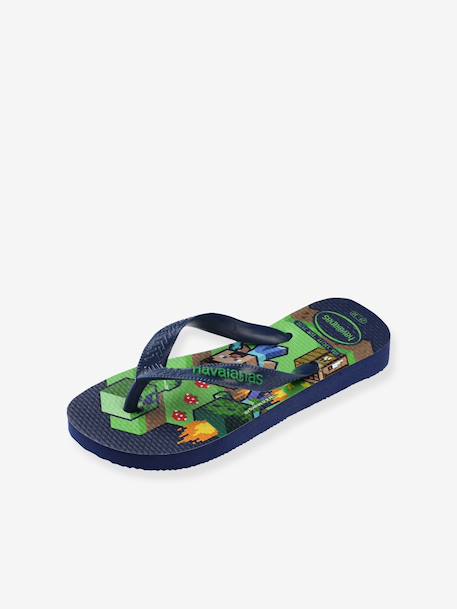 Minecraft HAVAIANAS flip-flops for children green 