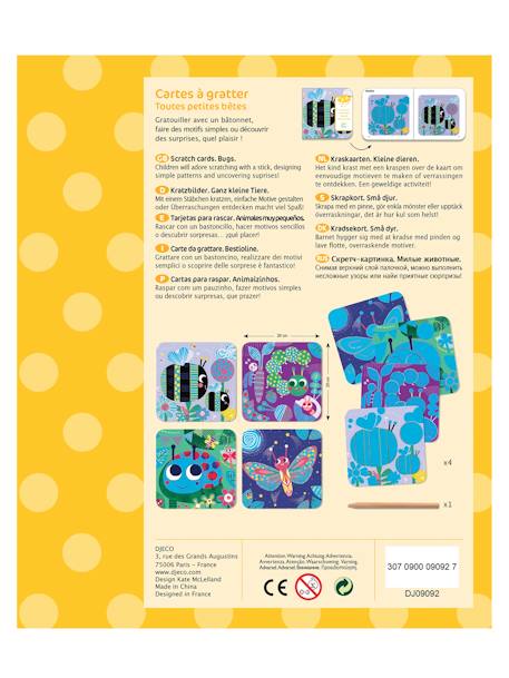 'Little Bugs' Scratch Cards, by DJECO Multi 