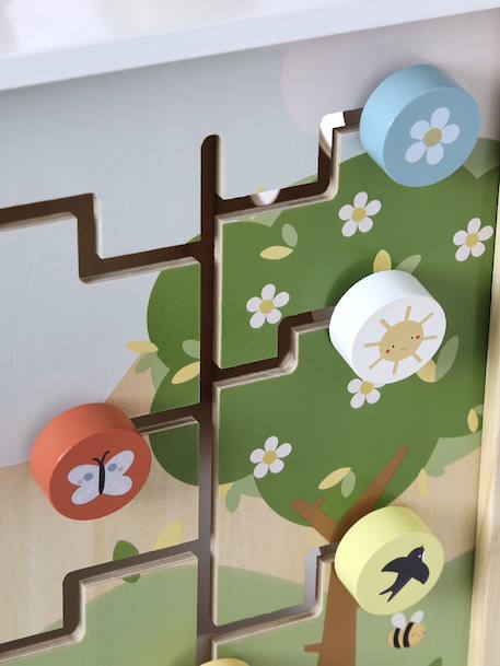 Large FSC® wooden 4 seasons activity cube wood 