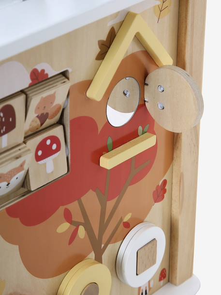 Large FSC® wooden 4 seasons activity cube wood 