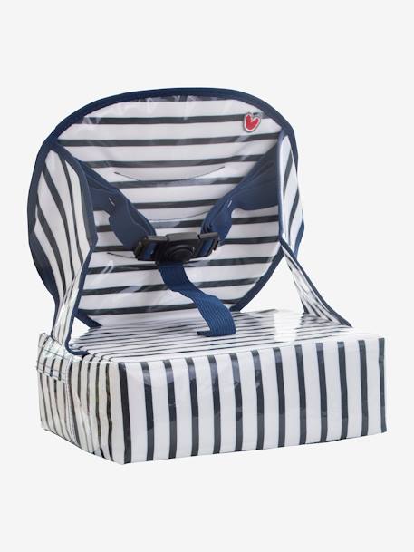 Easy Up Chair Booster , BABY TO LOVE Dark Blue Stripes+Light Grey/Print+Yellow/Print 