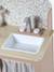 Wooden kitchen with FSC100® wooden accessories ecru+rose+sage green 