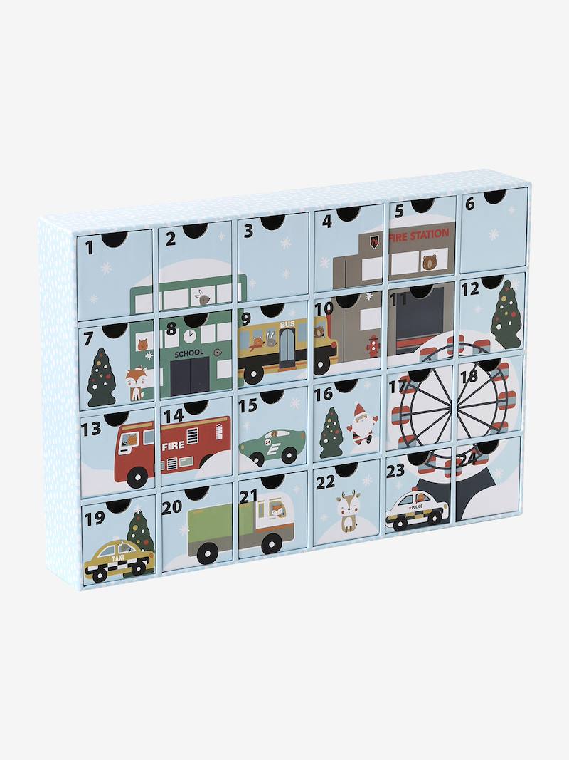 Tip Label Red Advent Calendar with Toys in FSC® Wood - red, Toys | Vertbaudet