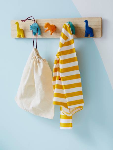 Coat Rack with Pegs, Dinosaurs Multi 