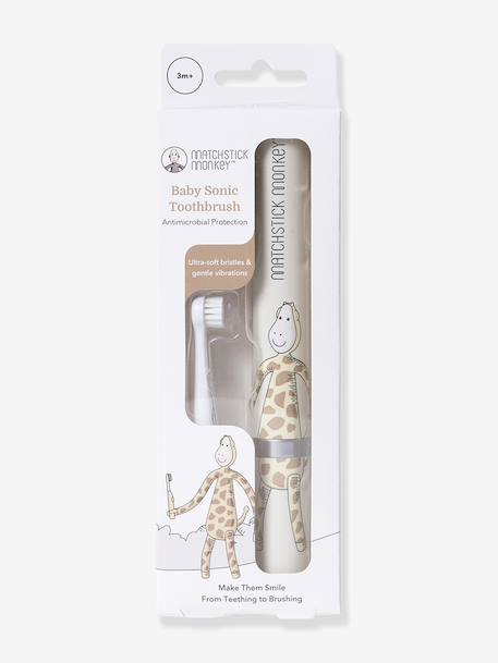 MATCHSTICK MONKEY electric toothbrush for babies beige+green 