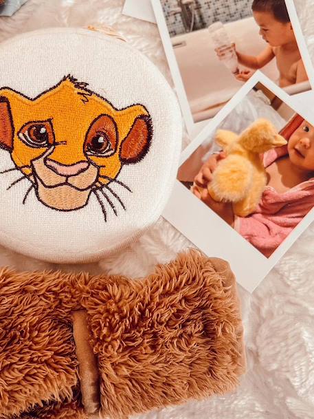 Sponge for Babies Embroidered with Simba Head Motif by Disney® ecru 