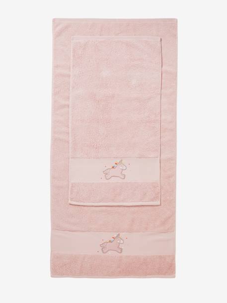 Unicorn Bath Towel Light Pink 