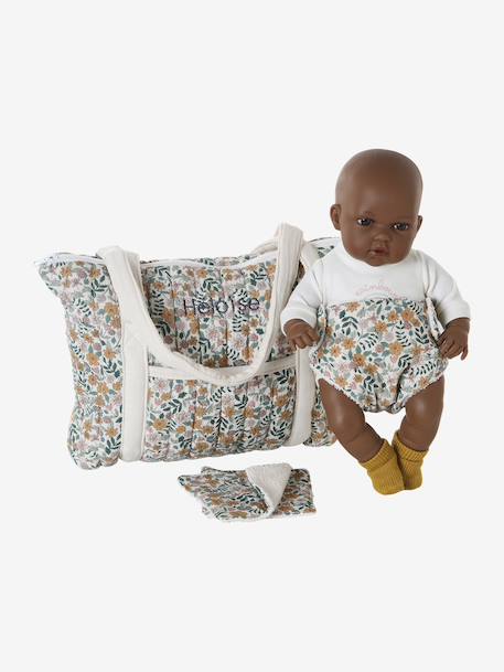 Doll Changing Bag in Cotton Gauze Multi+yellow 