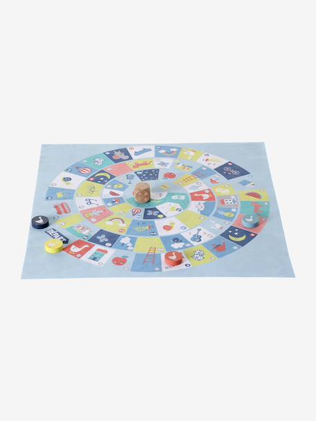 Wooden FSC®100% travel game of goose and ludo multicoloured 