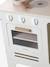 Wooden kitchen with FSC100® wooden accessories ecru+rose+sage green 