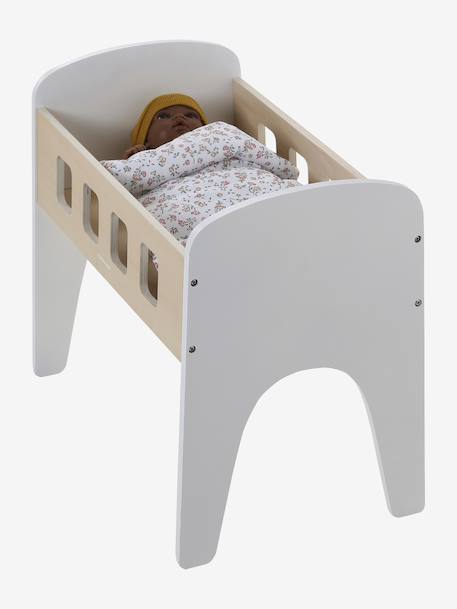 Doll Bed in FSC®100% Wood white+wood 