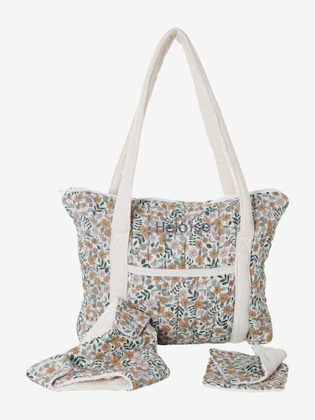 Doll Changing Bag in Cotton Gauze Multi+yellow 