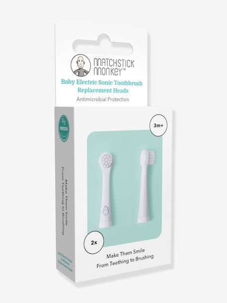 MATCHSTICK MONKEY replacement toothbrush white 