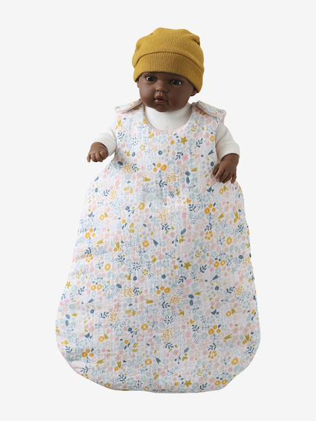 Baby Sleep Bag in Cotton Gauze, for Dolls Multi 