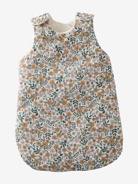 Baby Sleep Bag in Cotton Gauze, for Dolls Multi+rose+yellow 