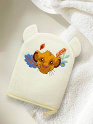 Nursery-Bathing & Babycare-Wash Mitt with Fun Simba Head Embroidery by Disney® 