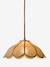 Fabric Flower Hanging Lampshade ecru 