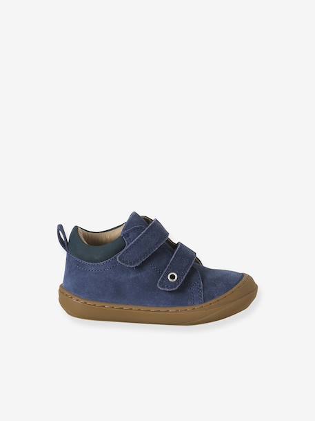 Pair of Soft Leather Boots for Babies, Designed for First Steps beige+blue+brown+electric blue+green+ocean blue+ochre+sage green+set beige+set brown+set green 