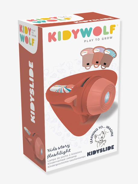 Kidyslide Story Projector Lamp - KIDYWOLF blue+terracotta+violet 