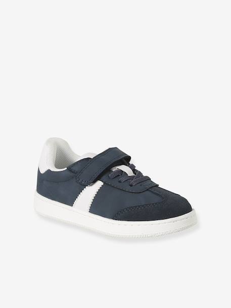 Trainers with Elasticated Laces & Hook-&-Loop Fasteners For Children, Designed for Autonomy navy blue 