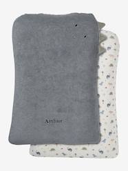 Nursery-Set of 2 Changing Mattress Covers, Animals, in Towelling