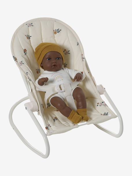 Metal Baby Bouncer for Baby Dolls ecru 