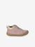 Soft leather lace-up ankle boots for baby's first steps brown+dark brown+fuchsia+golden yellow+rose 