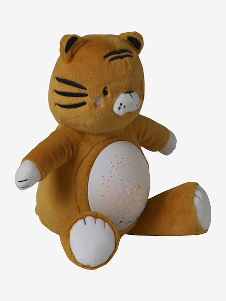 Stars Projecting Fox Night Light denim blue+golden yellow+grey+Grey+Orange 