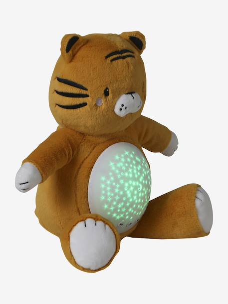 Stars Projecting Fox Night Light denim blue+golden yellow+grey+Grey+Orange 