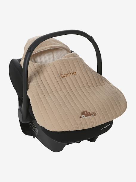 Transformable Baby Nest in Cotton Gauze cappuccino+ecru+printed beige+Sage+terracotta 
