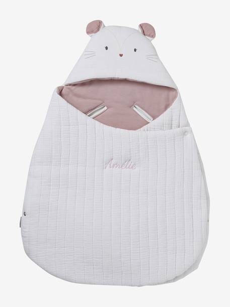 Transformable Baby Nest in Cotton Gauze cappuccino+ecru+printed beige+Sage+terracotta 