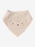 3 Bandana-Style Bibs in Cotton Gauze Brown+cappuccino+ecru+grey blue+Light Green+pale pink+printed beige+sage green+White/Print 