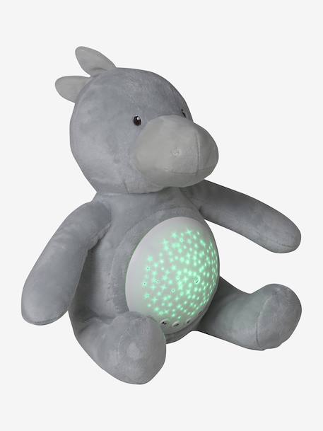 Stars Projecting Fox Night Light denim blue+golden yellow+grey+Grey+Orange 