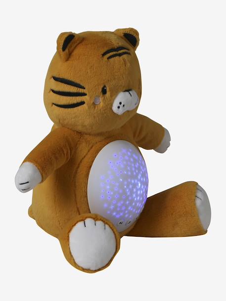 Stars Projecting Fox Night Light denim blue+golden yellow+grey+Grey+Orange 