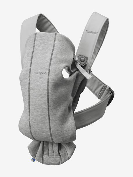 Mini Baby Carrier in 3D Jersey knit, by BABYBJORN Grey+Light Grey 