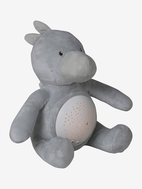 Stars Projecting Fox Night Light denim blue+golden yellow+grey+Grey+Orange 