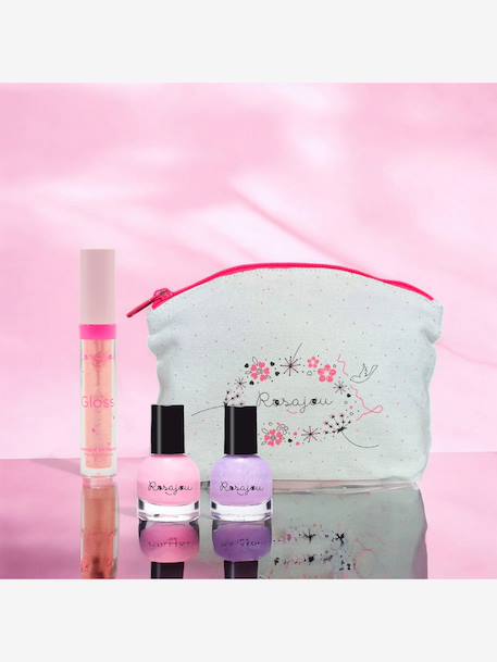 Ballerina Gloss Pencil case + 2 ROSAJOU nail polishes multicoloured 