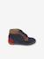 Lace-Up Soft Leather Ankle Boots for Babies, Designed for First Steps blue+navy blue+set blue 