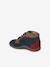 Lace-Up Soft Leather Ankle Boots for Babies, Designed for First Steps blue+navy blue+set blue 