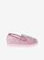 Elasticated Slippers for Children, Made in France printed pink 