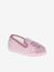 Elasticated Slippers for Children, Made in France printed pink 