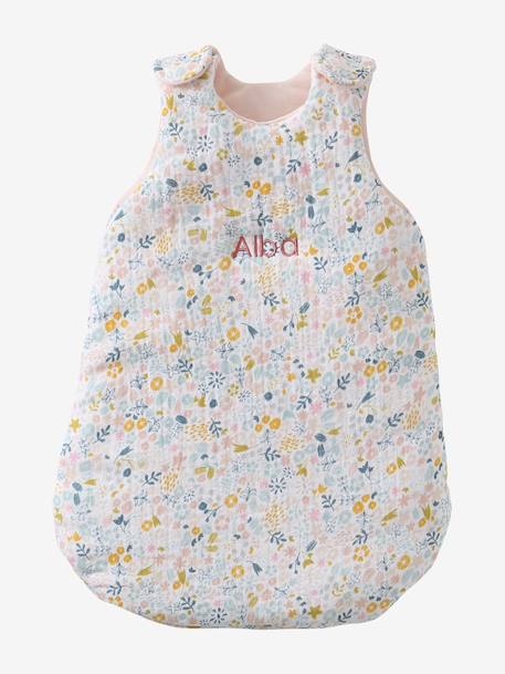 Baby Sleep Bag in Cotton Gauze, for Dolls Multi 