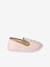 Elasticated Canvas Slippers for Children pale pink+printed pink+rose 
