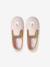 Elasticated Canvas Slippers for Children pale pink+printed pink+rose 