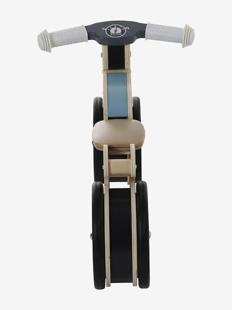Wooden FSC®100% motorcycle ride-on toy blue 