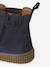Leather Chelsea Boots with Elastic & Zip for Girls beige+camel+navy blue 