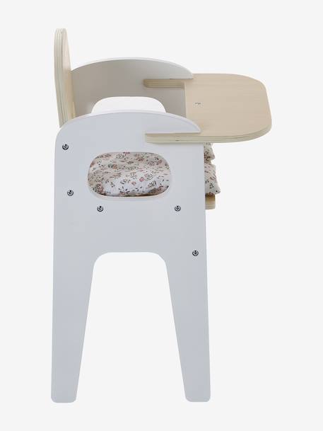 High Chair  in FSC®100% Wood for Dolls white 