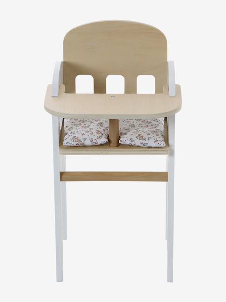 High Chair  in FSC®100% Wood for Dolls white 