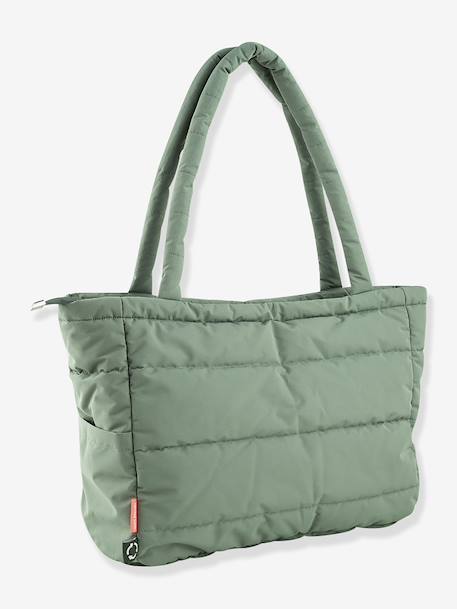 Quilted Tote Changing Bag, DONE BY DEER green+sandy beige 