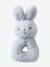Soft RABBIT Rattle grey+white 